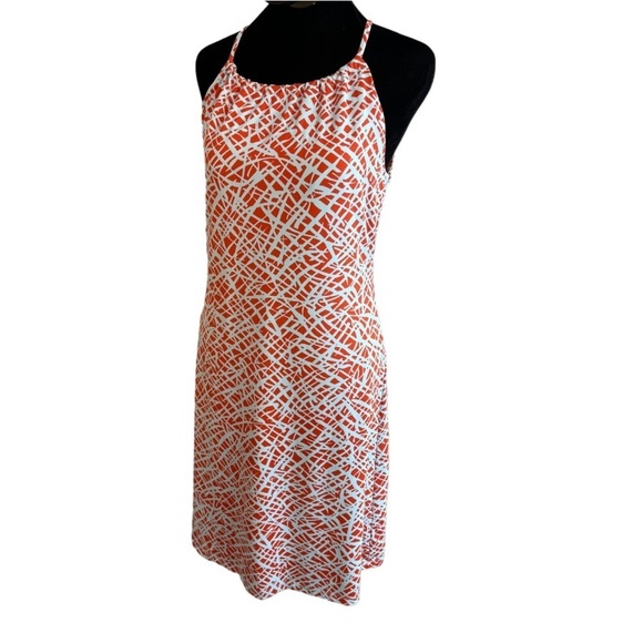 J. Mclaughlin Geometric Halter Midi Dress Women's Size XS - Picture 2 of 7